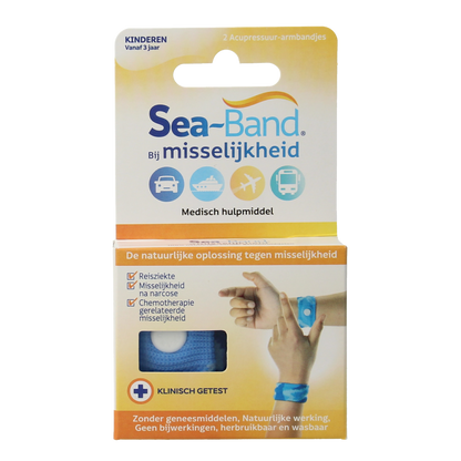 Sea Band Polsband kinderen blauw 1.00 Paar