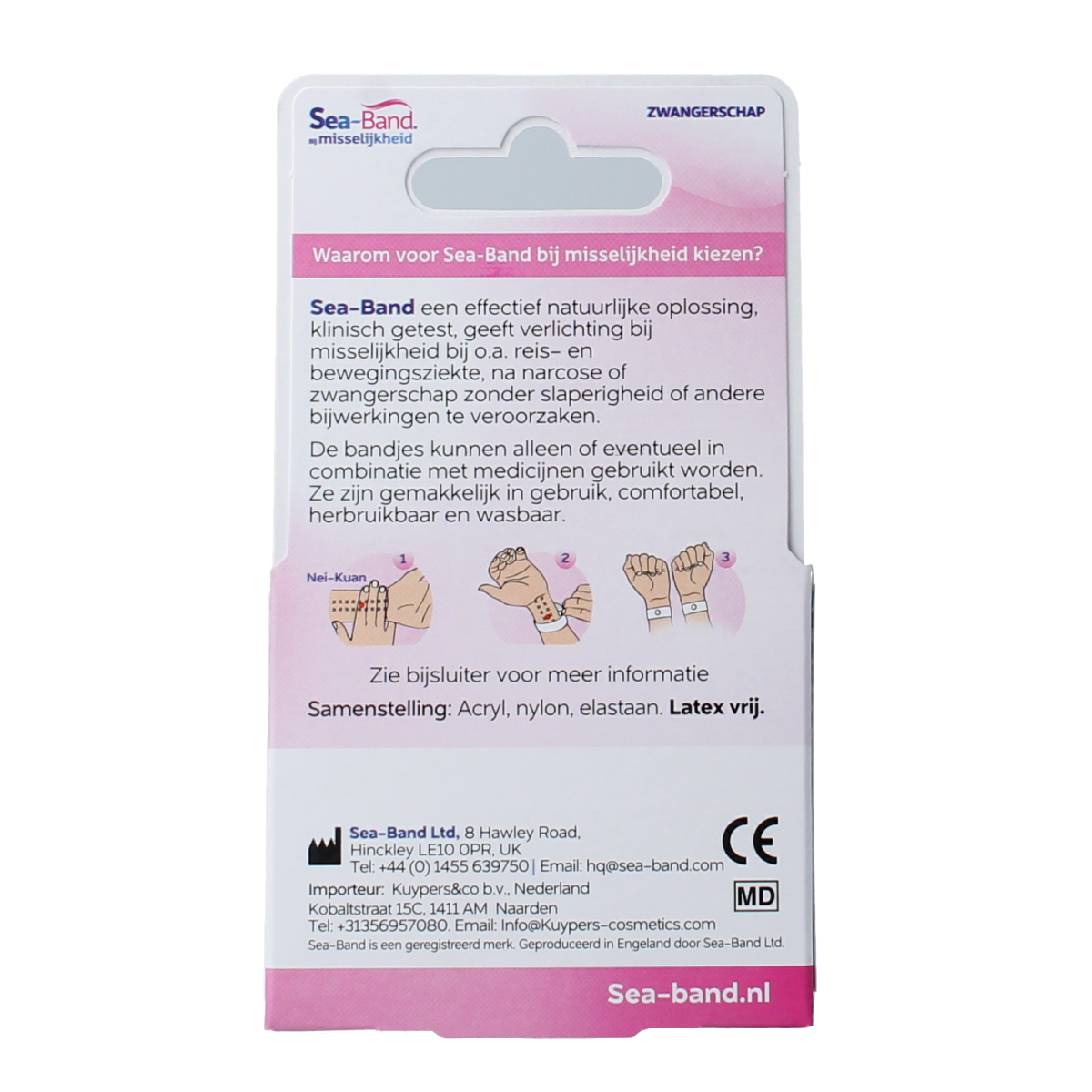 Sea Band Polsband mama lila 1.00 Paar
