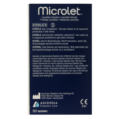 Bayer Microlet lancet gekleurd P6571 1 Stuks