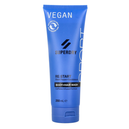 Superdry Sport RE:start body + hair wash 250.00 Milliliter