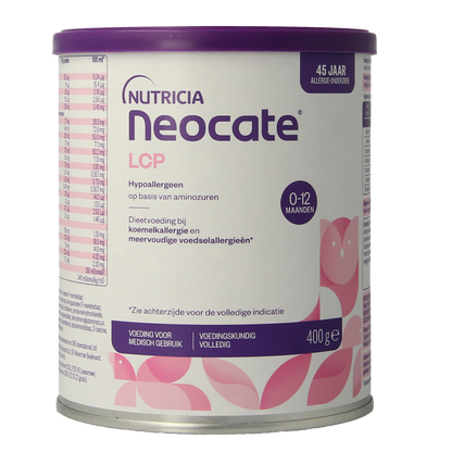 Neocate Dieetvoeding LCP 400.00 Gram