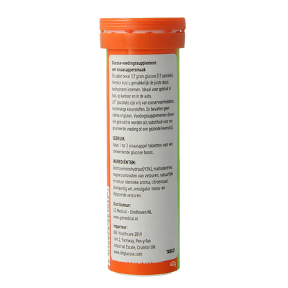 Lift LIFT GlucoTabs orange buisje  10.00 Tabletten