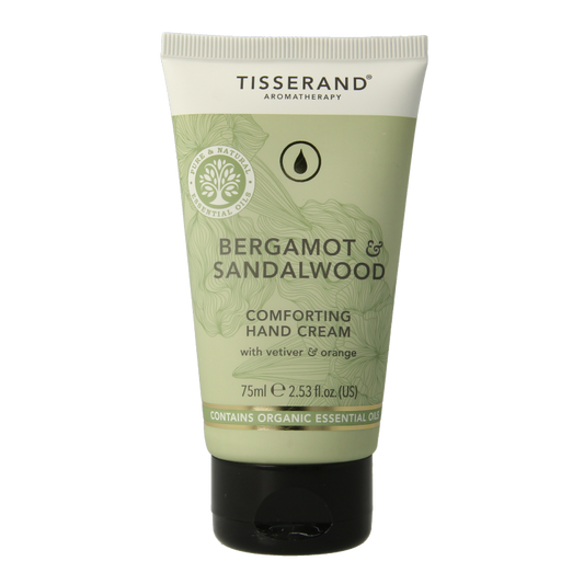 Tisserand Handcreme bergamot & sandelhout 75 Milliliter