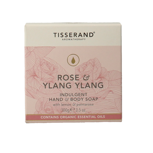 Tisserand Zeep roos & ylang ylang 100 Gram