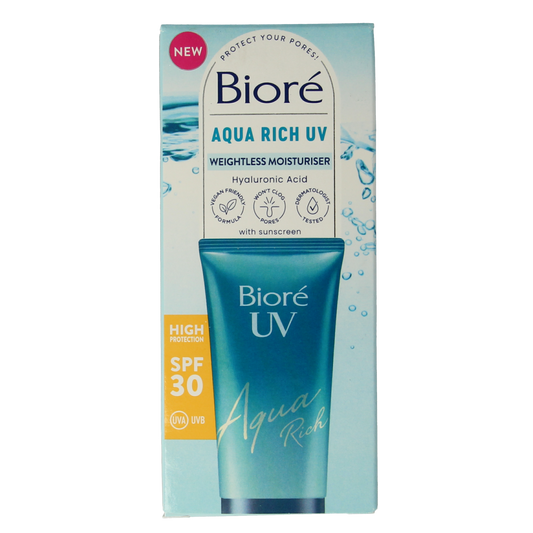 Biore Aqua moisturiser rich weightless SPF30 UV 50.00 Milliliter