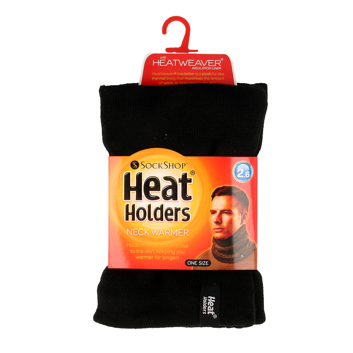 Heat Holders Mens neck warmer one size black 1.00 Stuks
