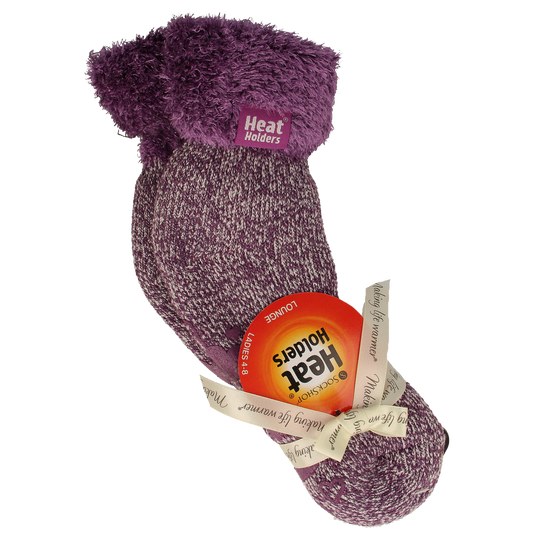 Heat Holders Ladies lounge socks maat  4-8 (37-42) lila mauve/c 1.00 Paar