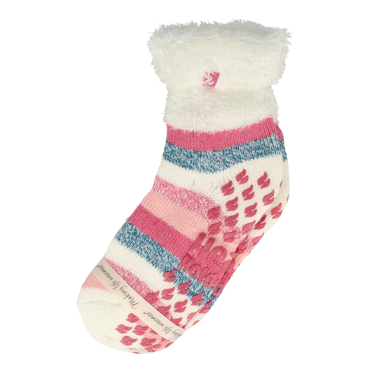 Heat Holders Ladies lounge socks 4-8 37-42 cream stripe 1.00 Paar