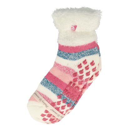 Heat Holders Ladies lounge socks 4-8 37-42 cream stripe 1.00 Paar