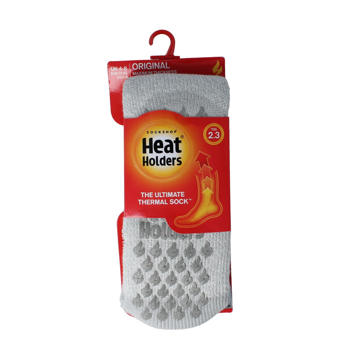 Heat Holders Anti slip socks silver grey 37-42 1.00 Paar
