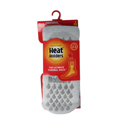 Heat Holders Anti slip socks silver grey 37-42 1.00 Paar