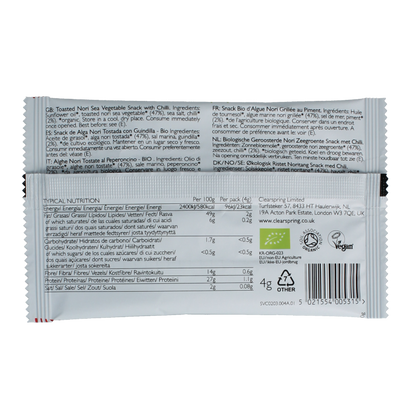 Clearspring Seaveg - crispies chilli bio 4 Gram