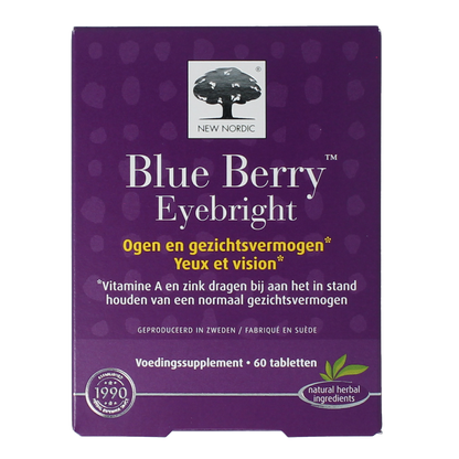 New Nordic Blue berry eyebright 60.00 Tabletten
