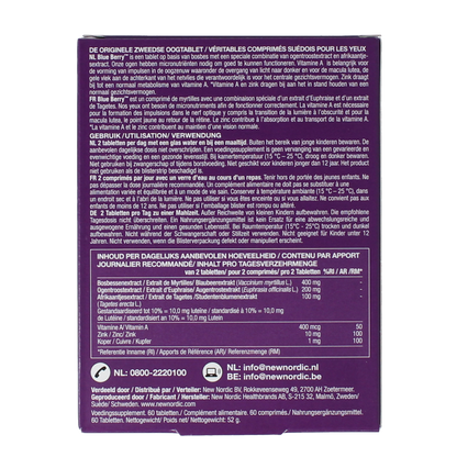 New Nordic Blue berry eyebright 60.00 Tabletten