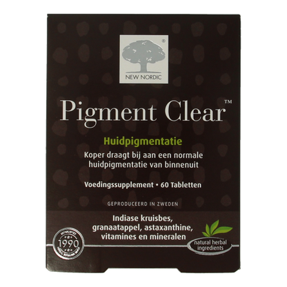 New Nordic Skin care pigment clear 60 Tabletten