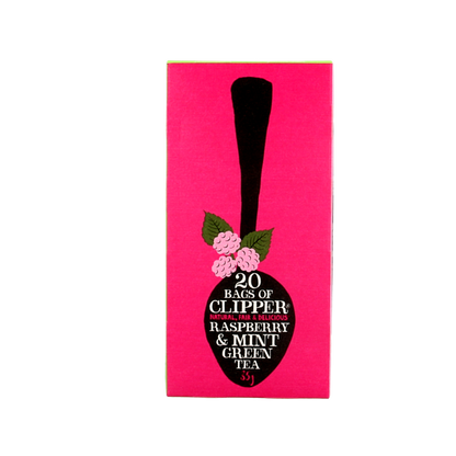 Clipper Framboos mint green tea bio 20 Zakjes