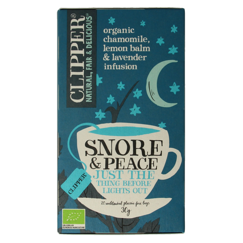 Clipper Snore & peace bio 20 Zakjes