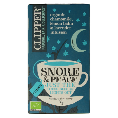 Clipper Snore & peace bio 20 Zakjes
