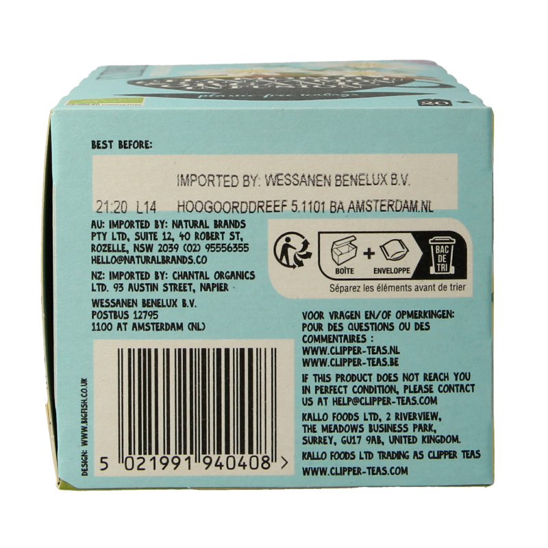 Clipper Chamomile & cinnamon organic infusion bio 20 Zakjes