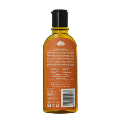 Ayumi Pure flax seed oil cold pressed 150 Milliliter