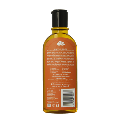 Ayumi Pure flax seed oil cold pressed 150.00 Milliliter