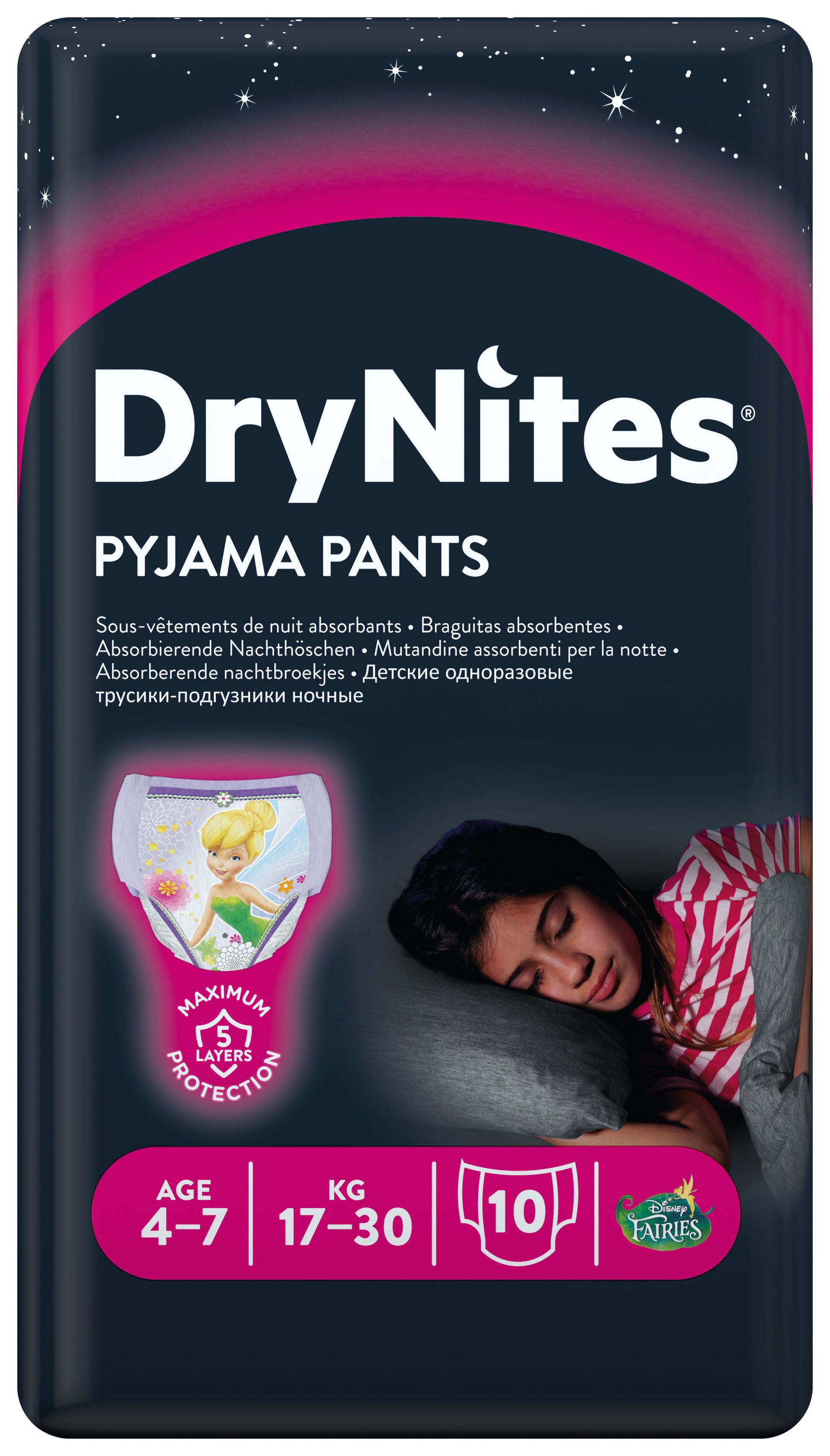Huggies Drynites girl 4-7 jaar 10.00 Stuks