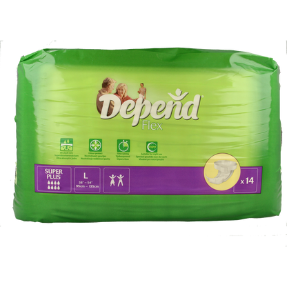 Depend Flex super+ maat L 14.00 Stuks