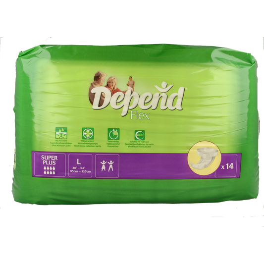 Depend Flex super+ maat L 14.00 Stuks