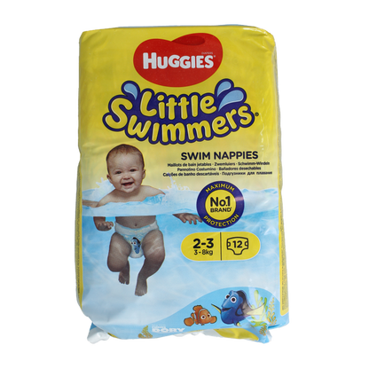 Huggies Little swimmers luiers 2-3 3-7 kg 12 Stuks