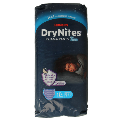 Huggies Drynites teen 13+kg boy 9.00 Stuks
