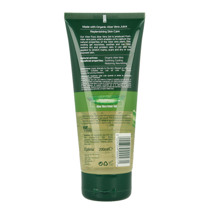 Optima Aloe pura aloe vera gel organic original 200 Milliliter