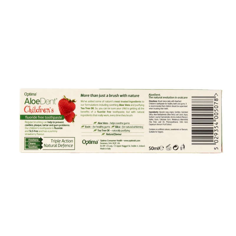 Optima Aloe dent aloe vera kinder tandpasta 50 Milliliter