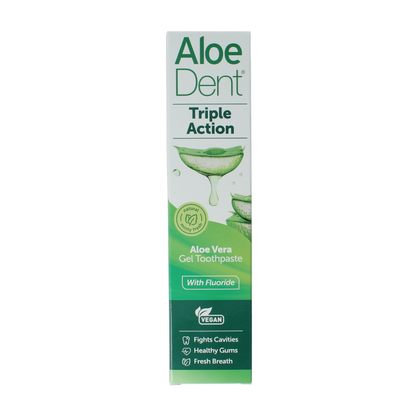 Aloe Dent Tandpasta aloe vera triple action with fluor 100 Milliliter