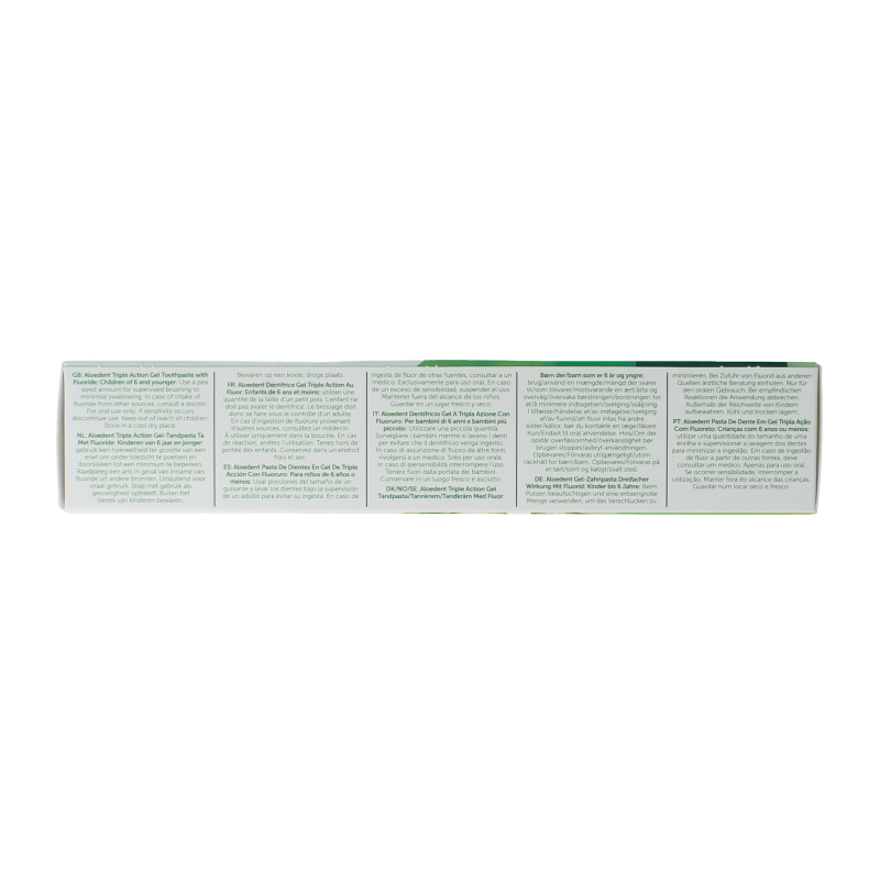 Aloe Dent Tandpasta aloe vera triple action with fluor 100 Milliliter