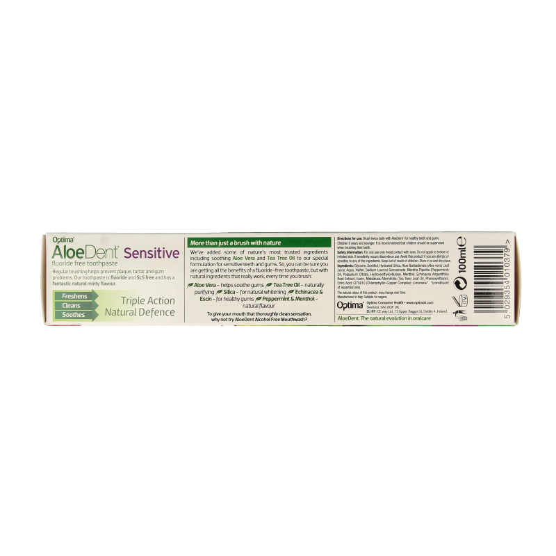 Optima Aloe dent aloe vera tandpasta sensitive 100 Milliliter