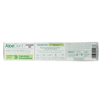 Aloe Dent Tandpasta coconut 100.00 Milliliter