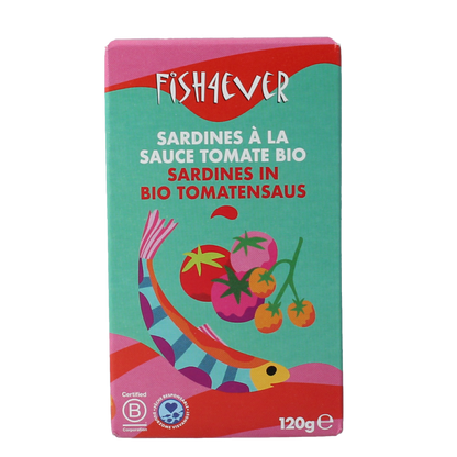 Fish 4 Ever Sardines in tomatensaus 120 Gram