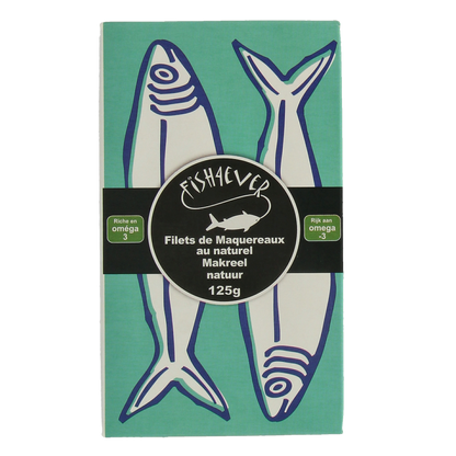 Fish 4 Ever Schotse makreel bronwater 125 Gram