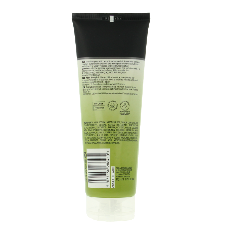 John Frieda Shampoo detox & repair 250 Milliliter