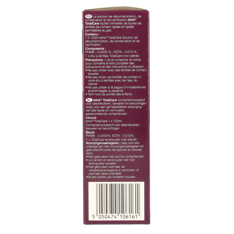 Blink Total care solution & lenscassette 120 Milliliter
