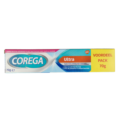 Corega Ultra kleefcreme voor de gebitsprothese 70 Gram