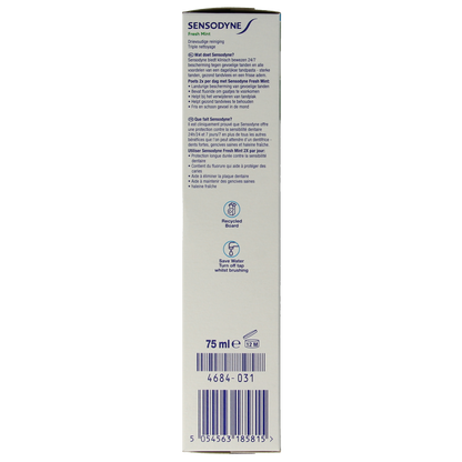 Sensodyne Tandpasta fresh mint 75.00 Milliliter