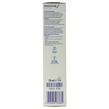 Sensodyne Tandpasta gentle whitening 75.00 Milliliter