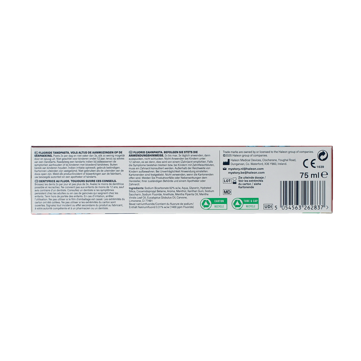 Parodontax Tandpasta active gum repair whitening 75.00 Milliliter