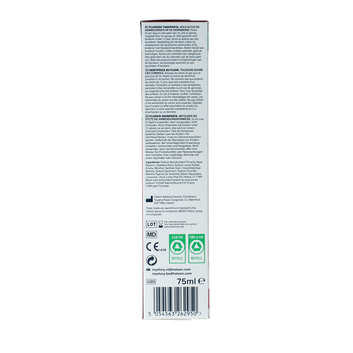 Parodontax Tandpasta complete protection whitening 75.00 Milliliter