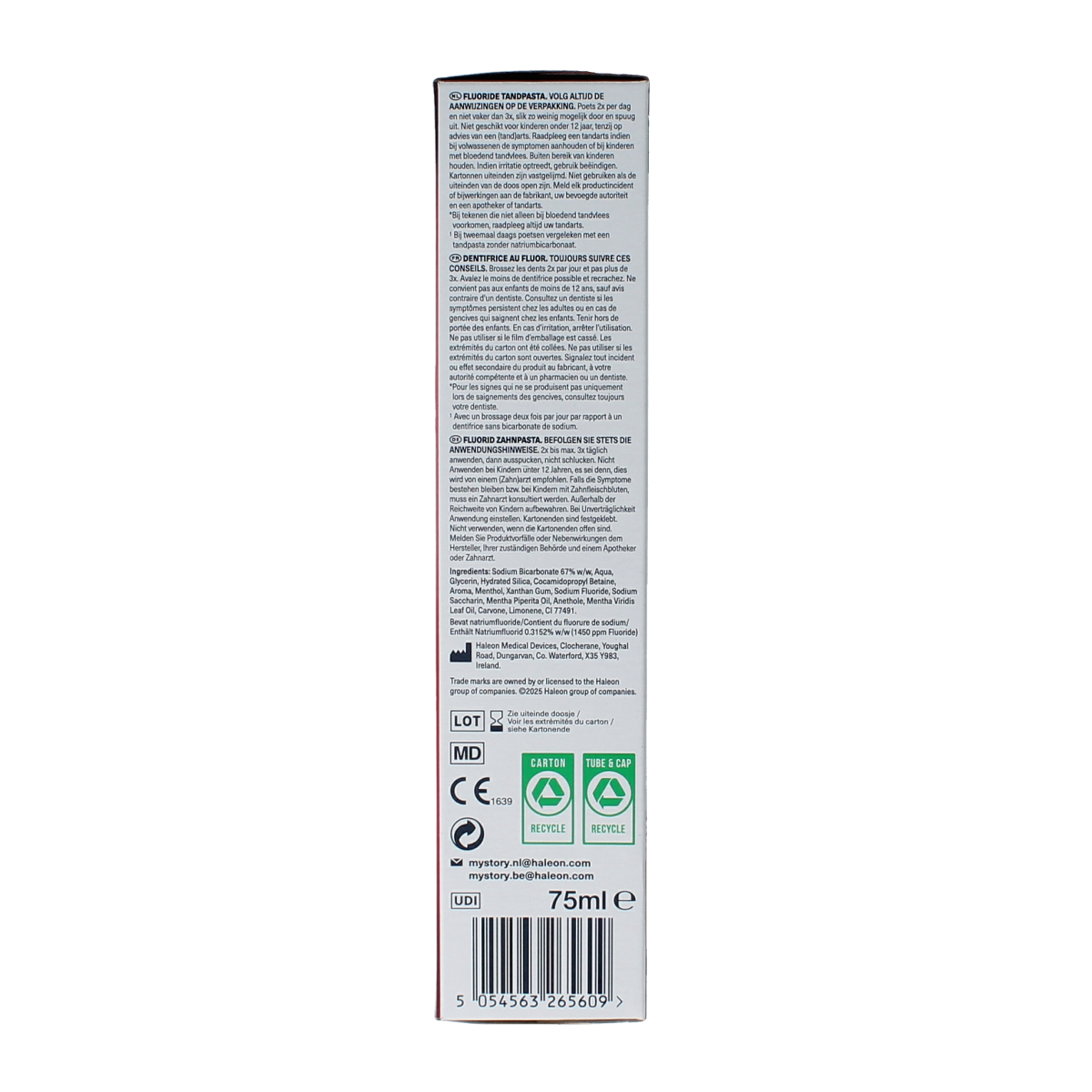 Parodontax Tandpasta ultra clean 75.00 Milliliter