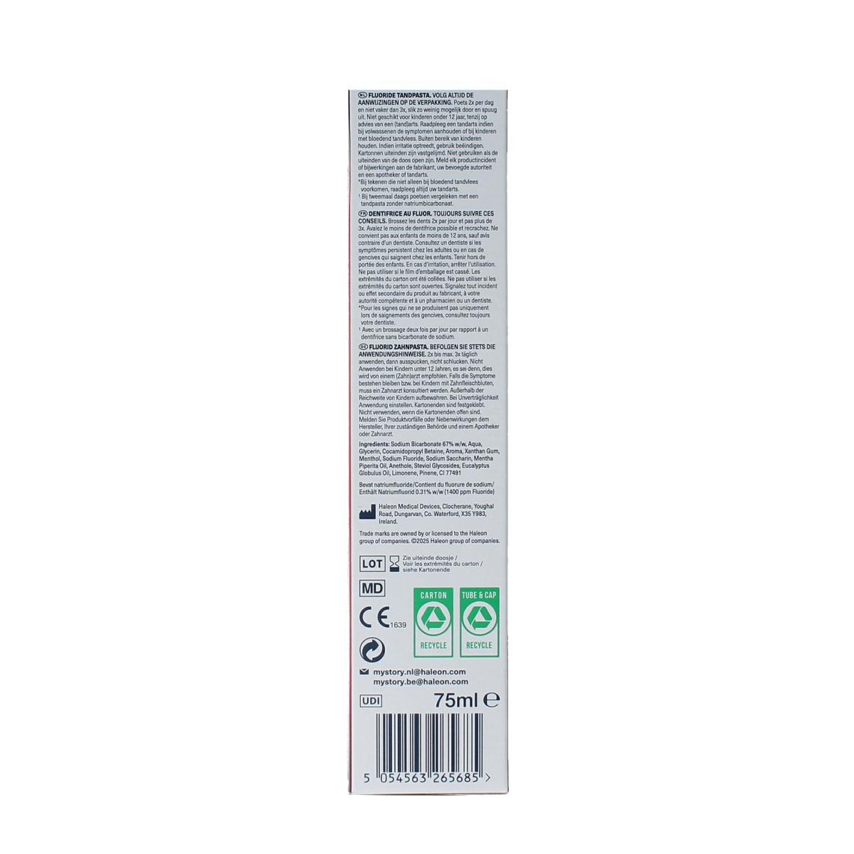Parodontax Tandpasta fluoride 75.00 Milliliter