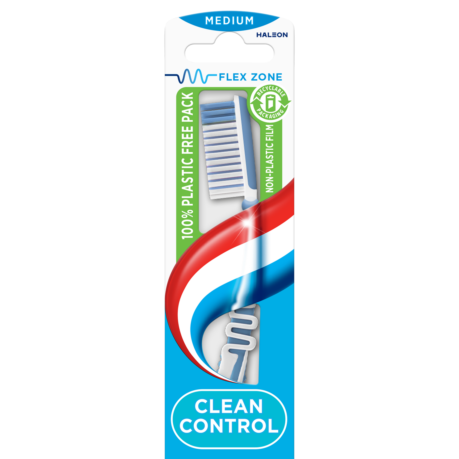 Aquafresh Tandenborstel clean control medium 1.00 Stuks