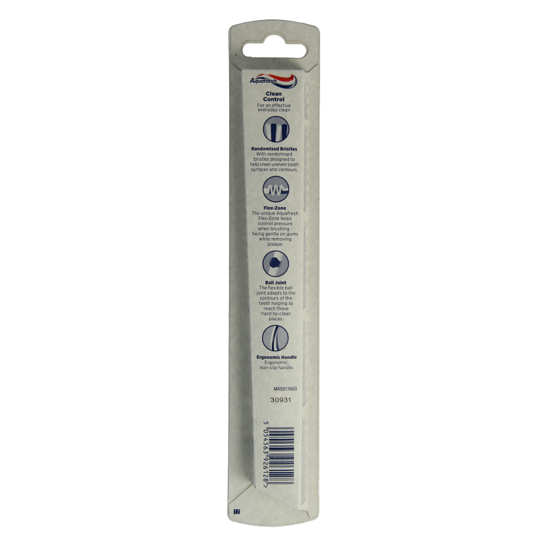 Aquafresh Tandenborstel clean control soft 1 Stuks
