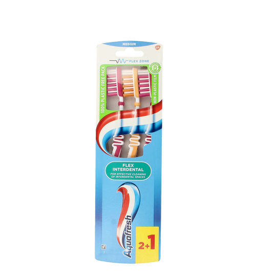 Aquafresh Tandenborstel flex interdental medium 3 Stuks